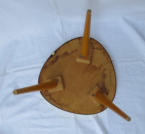 Image 1 of Mesa con forma de riñón, mesa auxiliar, mesa para flores, trípode, taburete para flores de 3 patas, banco para flores