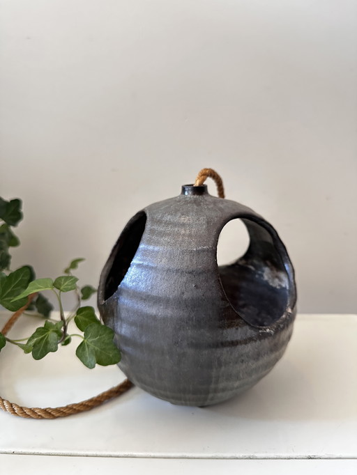 Mid - Century hanging flower pot