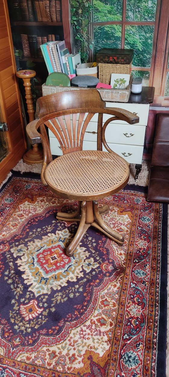 Sedia girevole vintage Ligna Captain – Sedie girevoli, Metal, Wood (photo 10 of 11)