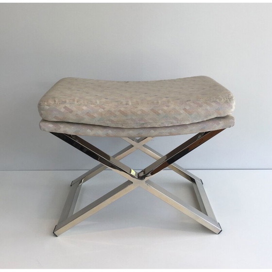 Image 1 of Vintage stool in Chrome 1970