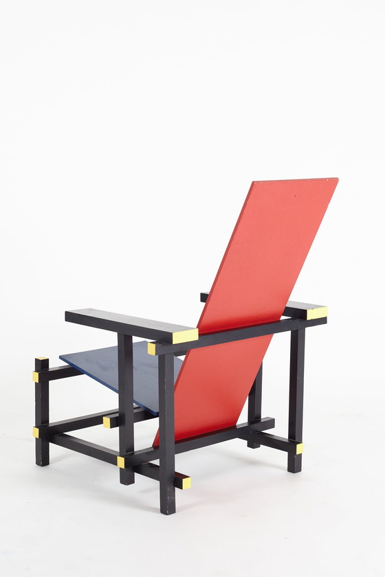 Image 1 of Rietveld Red & Blue Chair Replica