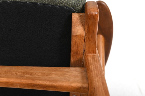 Rara poltrona Arne Wahl Iversen, Modello 14 – Hans Hansen Son Odense, Poltrone, Legno, Tessile, Vintage (photo 12 of 13)