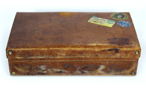 Valise en cuir pour participant aux Jeux olympiques de Berlin, par Alfred Lerbletier, années 1930 (photo 9 of 21)