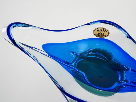 Image 1 of Boheemse serveerschaal, Tsjechisch ontwerp, jaren 70, vervaardigd in Tsjechië.