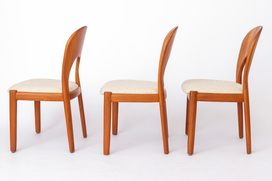 Image 1 of Niels Koefoed Morten Dining Chairs, Set of 4, Teak, 1970s Danish Mid Century Modern