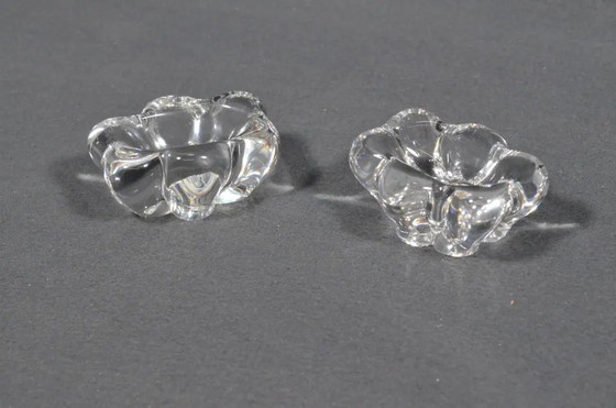 Daum, Francia, fine XX secolo - Coppia di saliere in cristallo Daum firmate – Accessori da tavola, Crystal (photo 4 of 12)