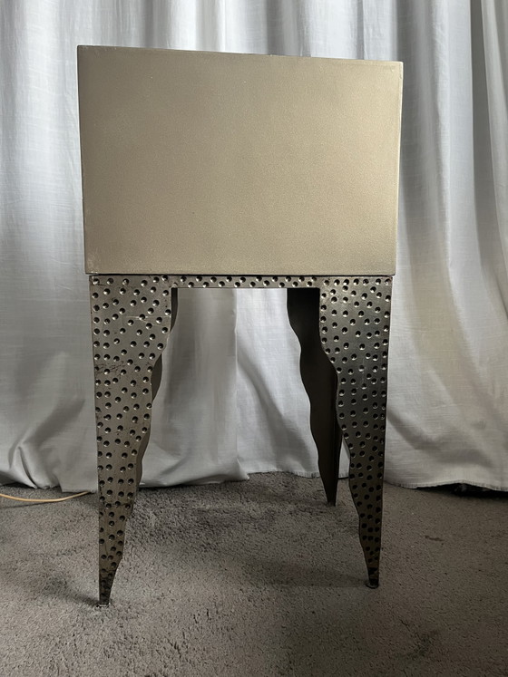 Memphis Stijl Kastje, Lam Lee Group, 1990’s – Kasten, Metal, Wood, Vintage (photo 6 of 13)