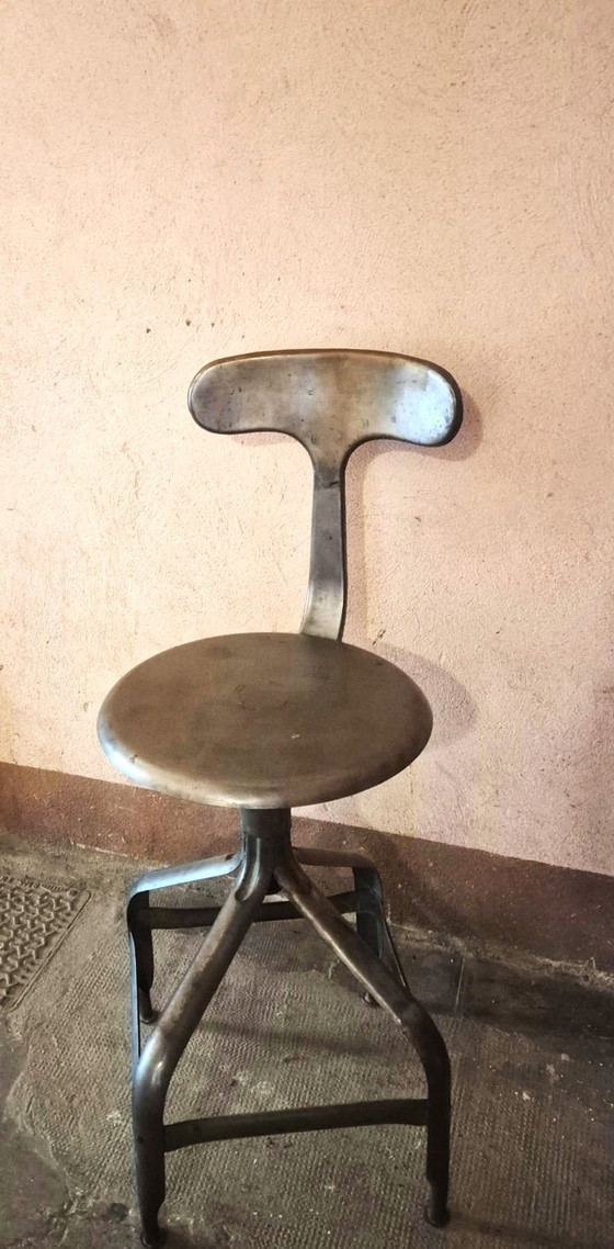 Image 1 of Sedie/sgabelli vintage regolabili, edizione Nicolle, circa 1960