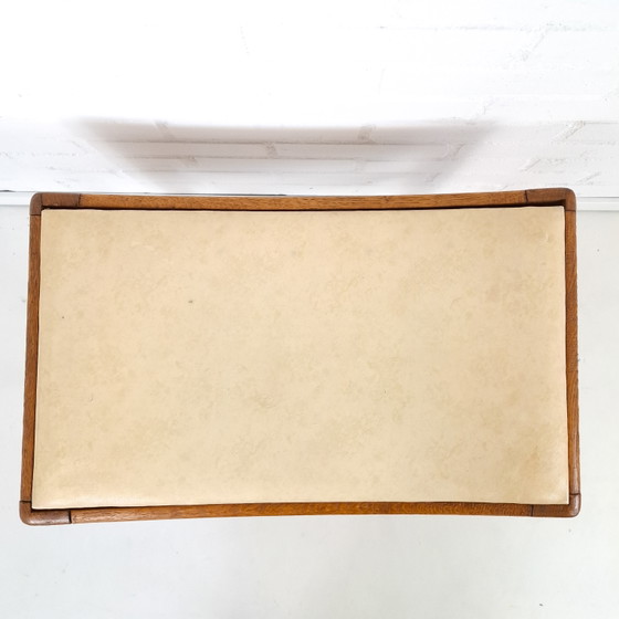 Image 1 of Tabouret vintage en chêne, style moderne du milieu du siècle, années 1970