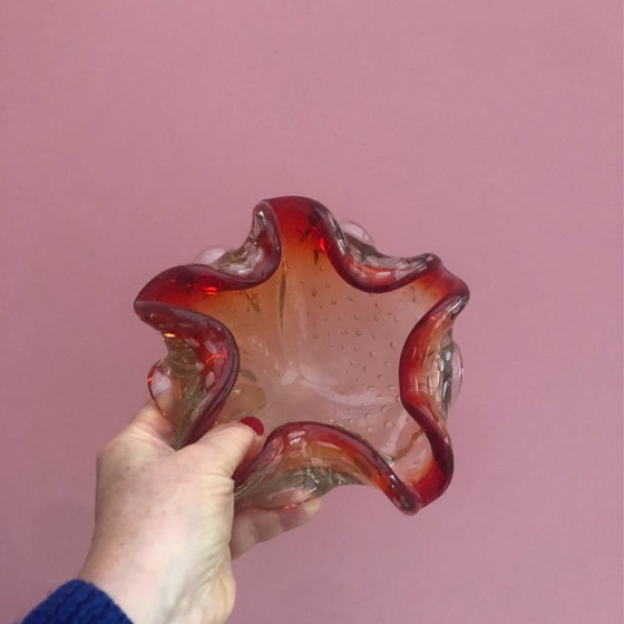 Image 1 of Schmucktablett aus Blasenglas aus den Fünfzigern