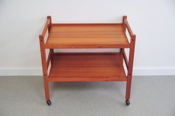 Carrello bar vintage in teak – Carrelli bar, Wood (photo 5 of 7)