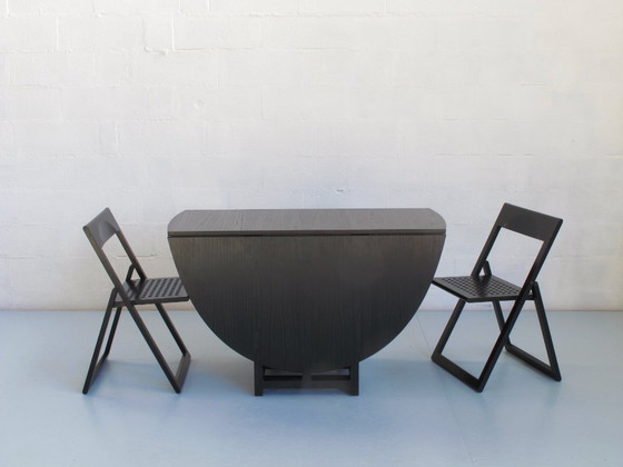 Image 1 of Tavolo in frassino tinto nero di Charles R. Mackintosh, edizione Cassina