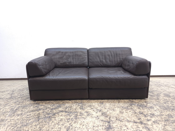Image 1 of De Sede ds 76 ds 78 designer sofa leather sofa couch daybed two-seater modular sofa brown
