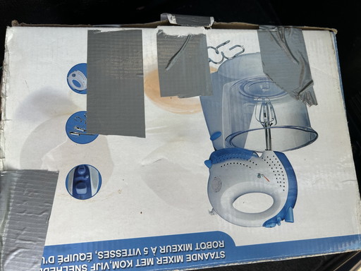 Robot pâtissier avec bol, 5 vitesses, mode turbo – cadeaus, Plastic