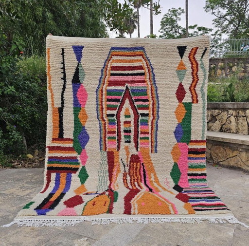 Elegante alfombra marroquí de 220 cm x 270 cm. – vloerkleden en tapijten, Cotton