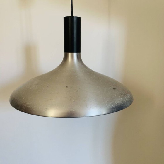 Vintage Aluminum Pendant Light – Space Age Design 1960s-1970s – Pendant lamps, Aluminium (photo 3 of 7)