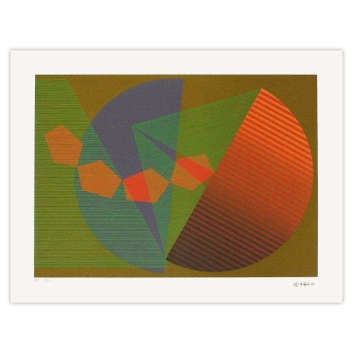 Leopoldo TORRES AGÜERO Composizione cinétique V serigrafia 1979