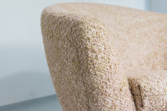 Image 1 of Roze vintage schelpfauteuils van LFM, Polen, jaren 70, set van 2