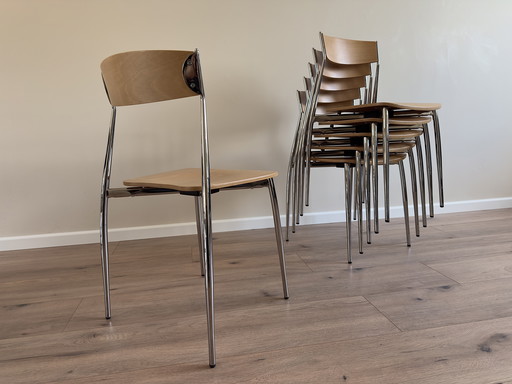6x chaises design - Sergio Mian pour Altek (Italie)