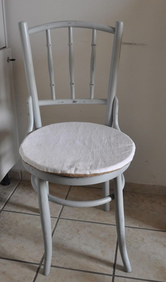 Set of Grey Bistro Chairs from Lichtig, 1900s – Dining chairs (photo 8 of 13)