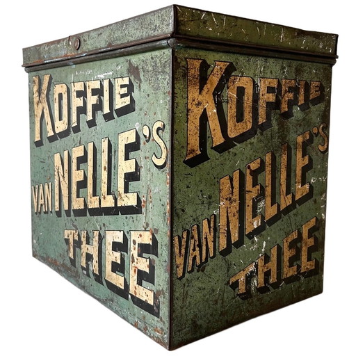 Vintage XL winkel blik Van Nelle 1940's