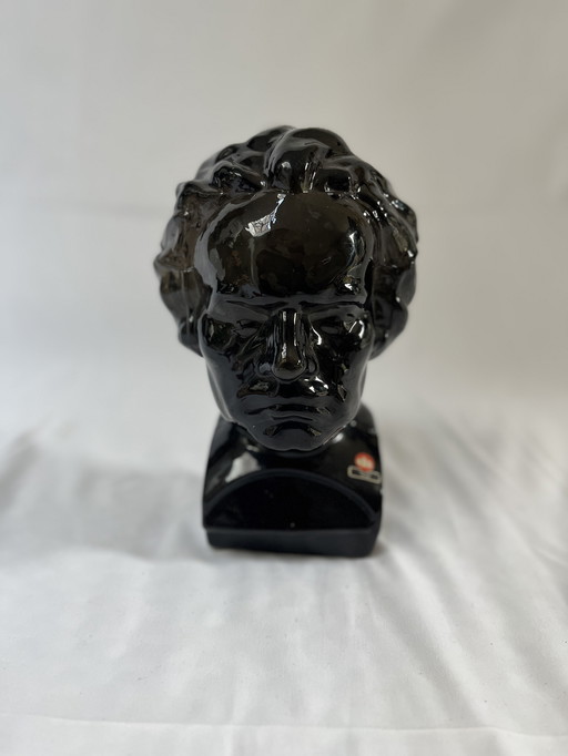 Beethoven bust glass Ingrid Gläser