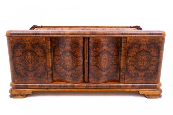 Image 1 of Large Art Deco chest of drawers from the 1950s, Poland.