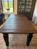 Mesa Dialma Brown de roble macizo – extensible hasta 3 metros