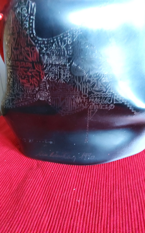 Image 1 of Jean-Pierre Umbdenstock : Homo Loquens. Verre soufflé libre avec poudres d'émail