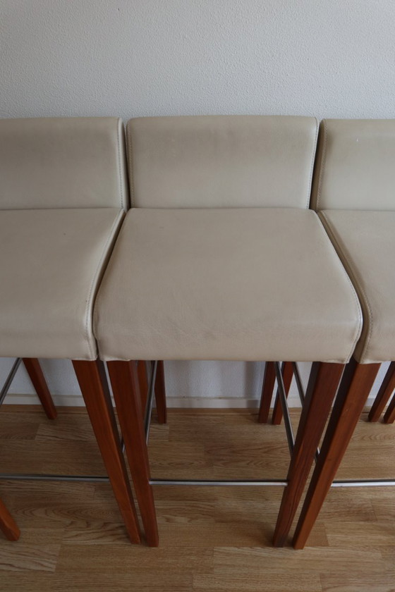 Image 1 of 4 Hülsta bar stools in perfect condition - optional bar table for small additional charge