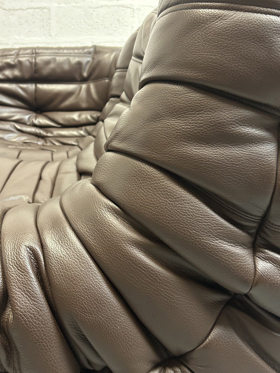 Image 1 of Togo Line rRoset bruine leren set