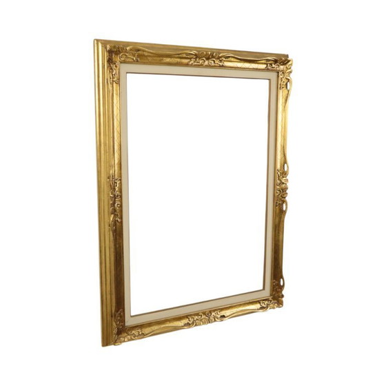 Image 1 of Large Gold-Colored Frame Baroque Style 86cm