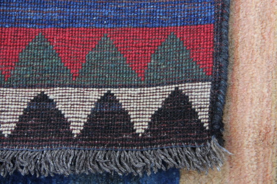 Image 1 of Tappeto orientale persiano Gabbeh Ghashghai originale, 201 cm x 110 cm, naturale antico