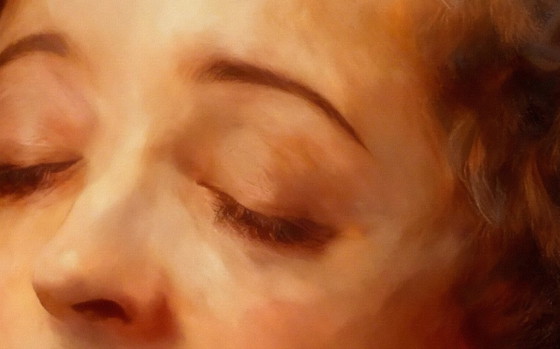 Image 1 of Edith Piaf (La Môme) 60x60 cm Acrylgemälde auf Leinwand