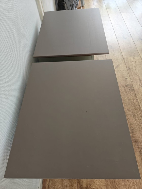 Image 1 of Set of restyled nightstands | Agave & Deep Earth