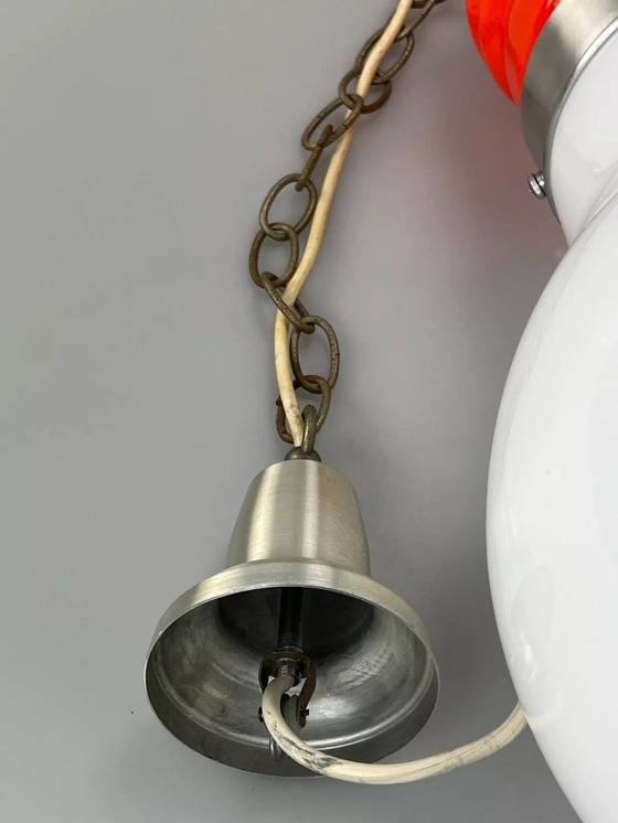 Image 1 of Lampada da soffitto anni '60-'70 lampada a sospensione in vetro di Murano "Bulb" Italia Space Age