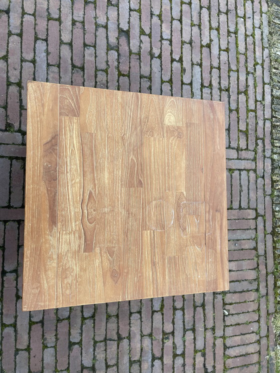 Image 1 of Mesa de centro de teca + mesa auxiliar