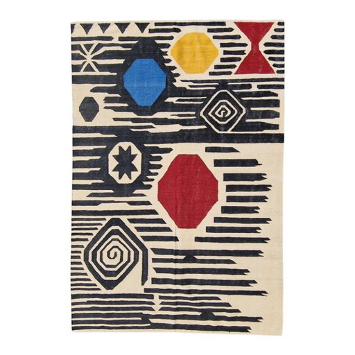 Calder Stars Over Mountains 1965 Handgeweven wandtapijt | Hedendaagse textielkunst (254 x 170 cm) – vloerkleden en tapijten