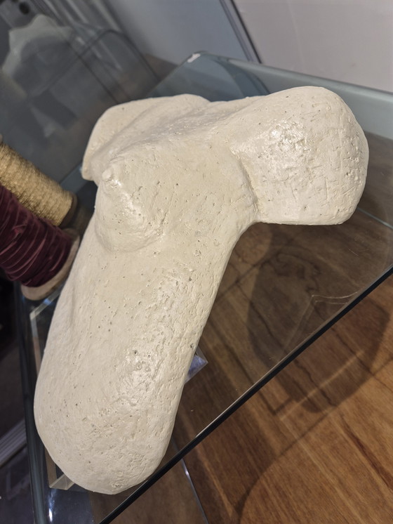 Image 1 of Vintage buste beeld creme kleur