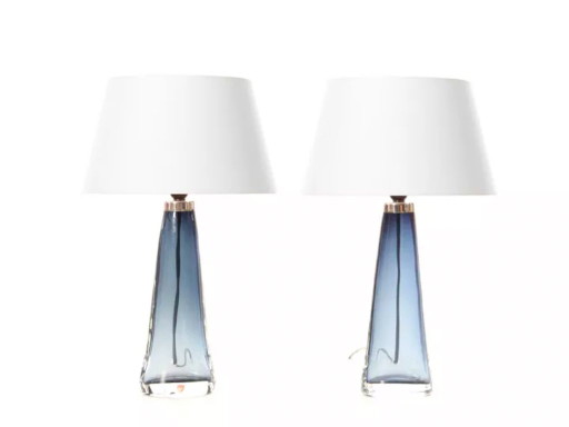 Paar Kristall-Tischlampen, Modell RD 1566 – tafellampen, Crystal
