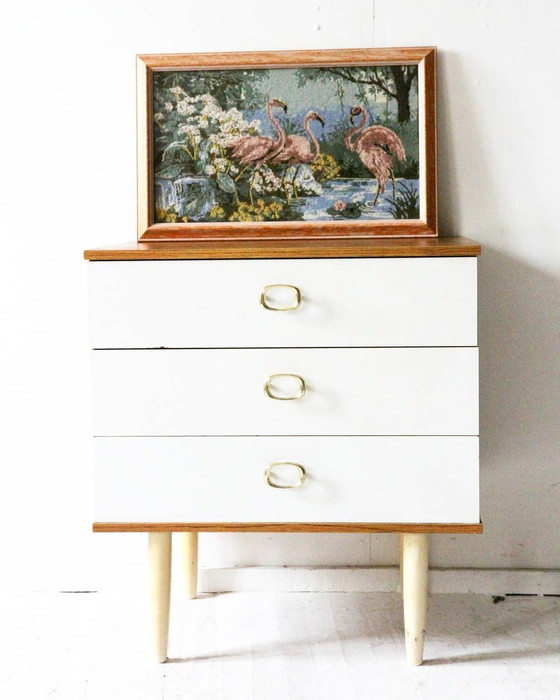 Vintage White Chest of Drawers, 1960s (photo 7 of 7)