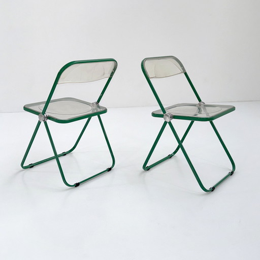 Green Plia Folding Chair by Giancarlo Piretti for Anonima Castelli, 1960s