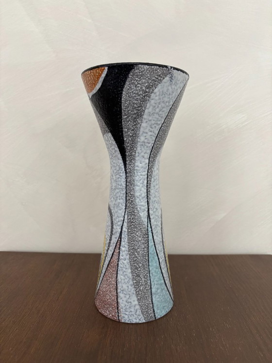 Image 1 of Rumba Flora Gouda ceramic vase, vintage, signed