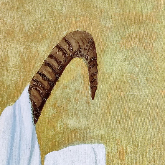 Image 1 of Einzigartige Olivenölmalerei - Surrealistisches Kunstwerk