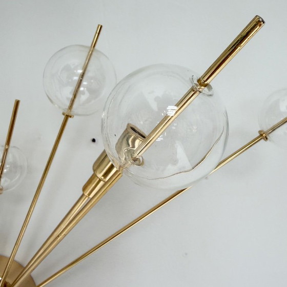 Set of 2 Italian Wall lights with glass spheres, 1970s – Metal (photo 14 of 15)