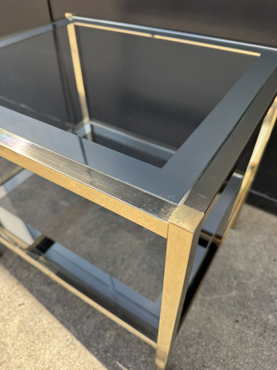 1970s mirrored glass side table – Metal (photo 4 of 11)