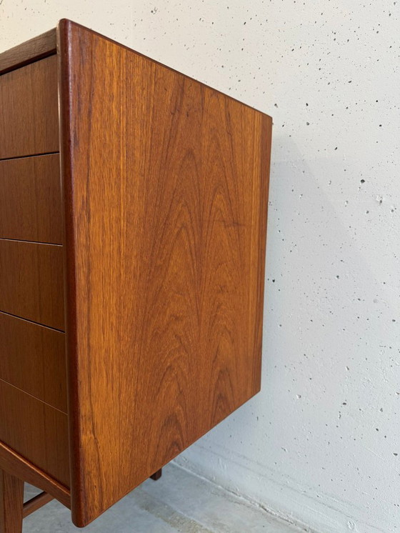 Image 1 of Buffet en teck restauré, style vintage milieu du XXe siècle, années 1960, Danemark