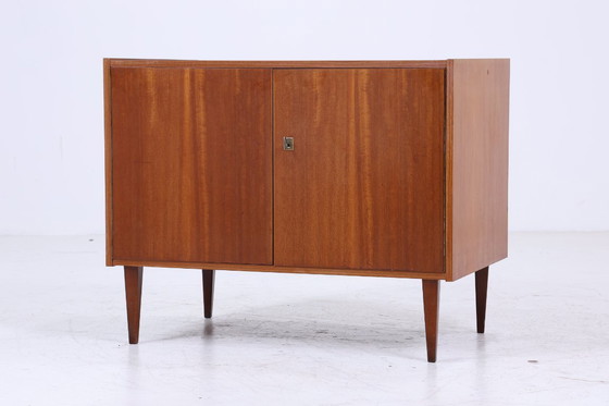 Image 1 of Prachtige vintage teakhouten ladekast jaren 60 | Mid Century kast | Retro houten opbergmeubel #06-60