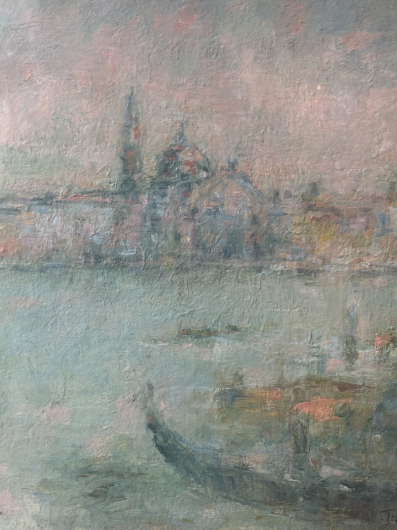 Oil Painting on Wood Panel of Venice by Traversa, 1970s – Paintings & Drawings (photo 5 of 10)