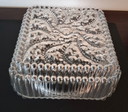 Vintage vierkante glazen plafondlamp j60:70